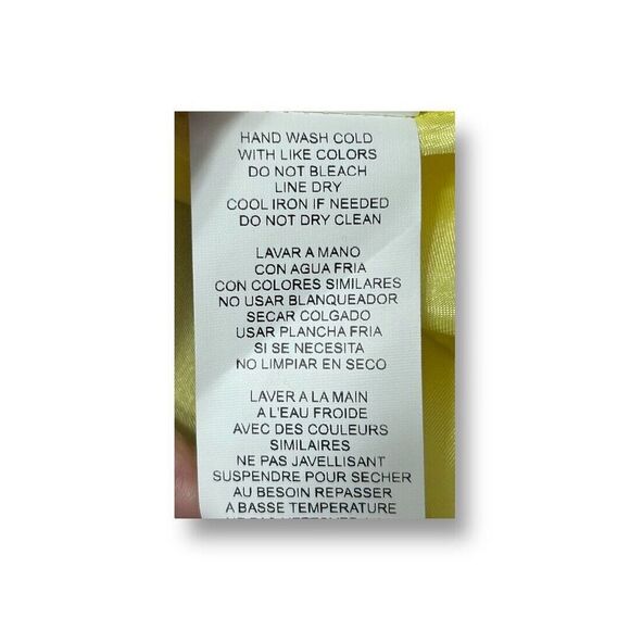 Jump Apparel M Yellow Satin Bodycon Mini Dress Cowl Neck Party Cocktail Sexy - Picture 10 of 11